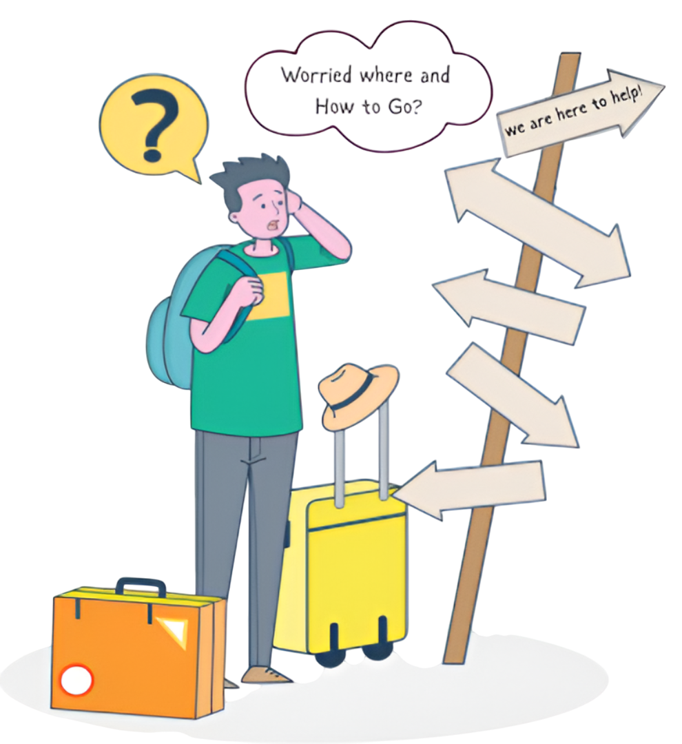 A friendly travel agent